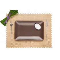 Dinner Design Dikdörtgen Amerikan Servis-Caramel