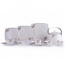 Porio 85 Parça Bonechina Kare Yemek Takımı (M44-101)