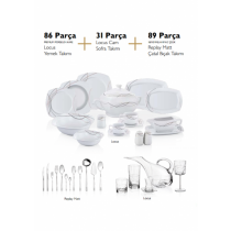 Pierre Cardin Çeyiz Seti-Bianca Luna Yemek Takımı Hediyeli