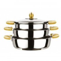 Hisar 6 Parça Yapışmaz Sahan Seti-Mercury Gold