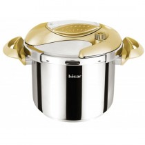 Hisar 6 Litre Düdüklü Tencere-Mercury Gold