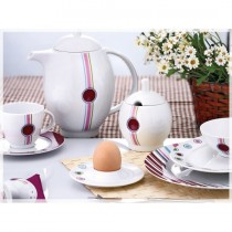 Noble Life 47 Parça Porselen Kahvaltı Takımı-Point Line