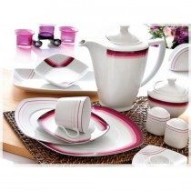 Noble Life 43 Parça Porselen Kahvaltı Takımı-Rainbow