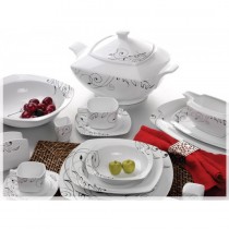 Noble Life 86 Parça Porselen Yemek Takımı-Flame