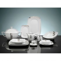 Hisar 85 Parça Porselen Yemek Takımı-Riga