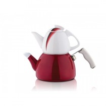 Noble Life Porselen Emaye Çaydanlık-Red Wings