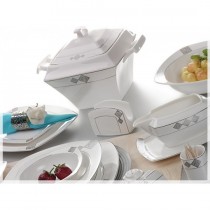 Noble Life 86 Parça Porselen Yemek Takımı-Respect