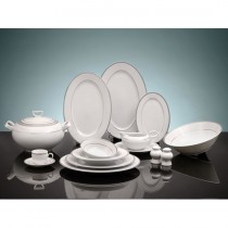 Hisar 85 Parça Porselen Yemek Takımı-Maldiv